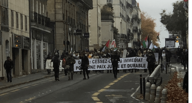 Manifestation pour un cessez-le-feu à Gaza à Nantes | (T.L. - INF Nantes)