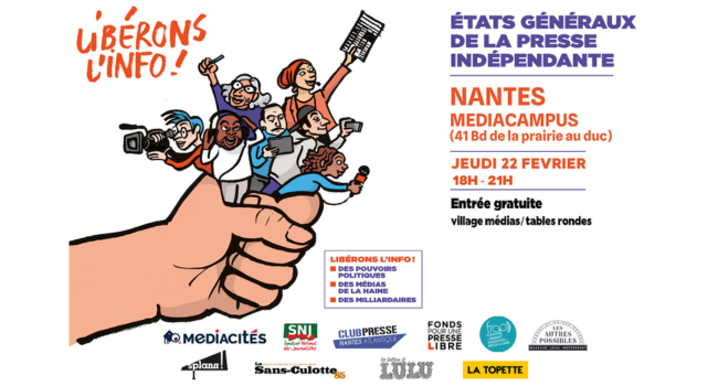 Les Etats généraux de la presse indépendante seront à Nantes le 22 février | Image Médiacités Nantes